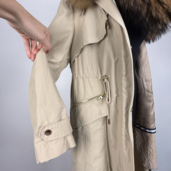 Luxury Parka Coat Real Fur Hood CaesarLeo Collection Russia Style - Picture 6 of 15